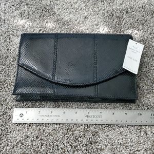 Banana Republic - Black Leather Evening Clutch